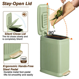 GloDeals odor-control trash can lid with aroma tablets for odor management.