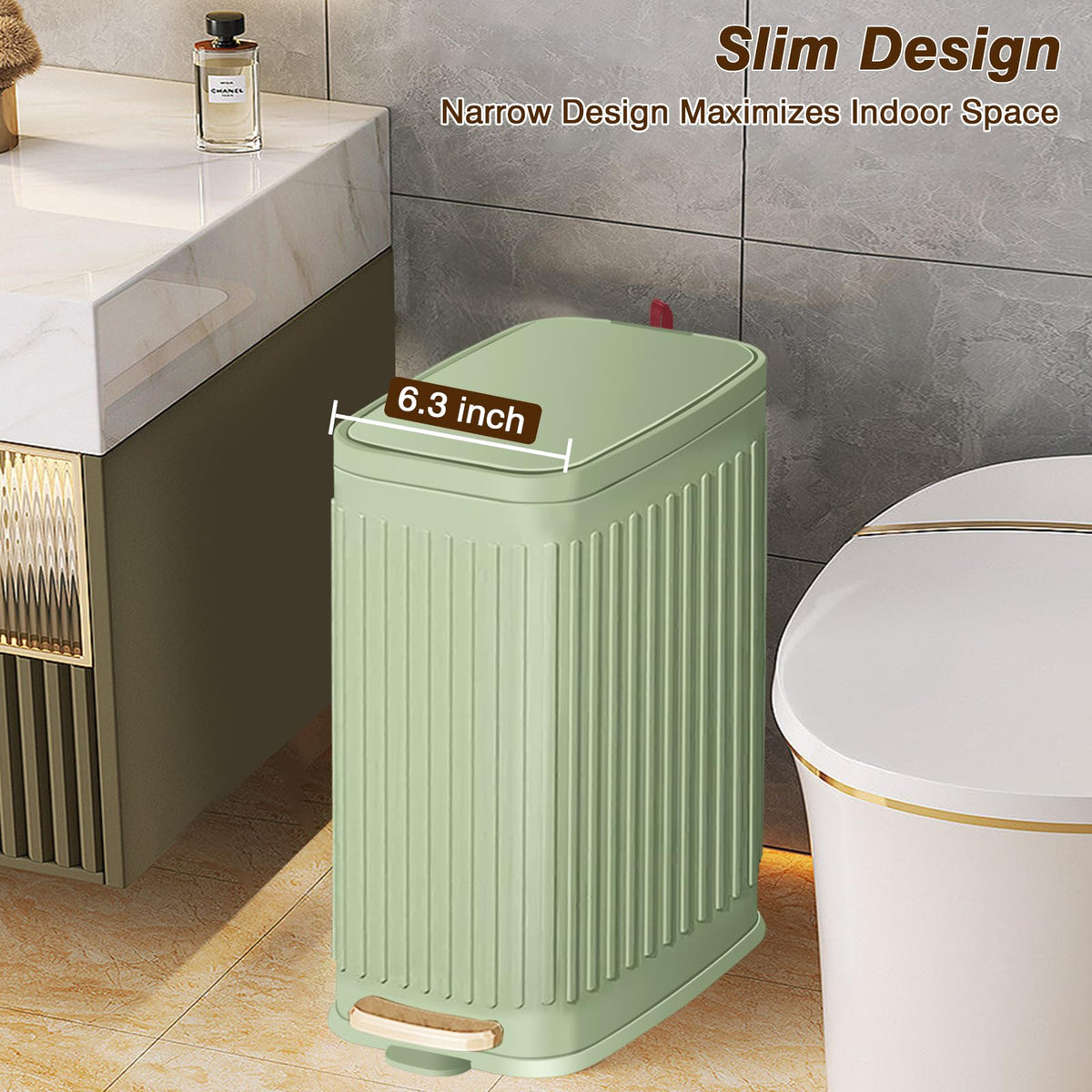 GloDeals soft-close lid with descent control for quiet operation.