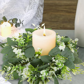 GLOMAXLY dining room decor with eucalyptus garland adds natural charm