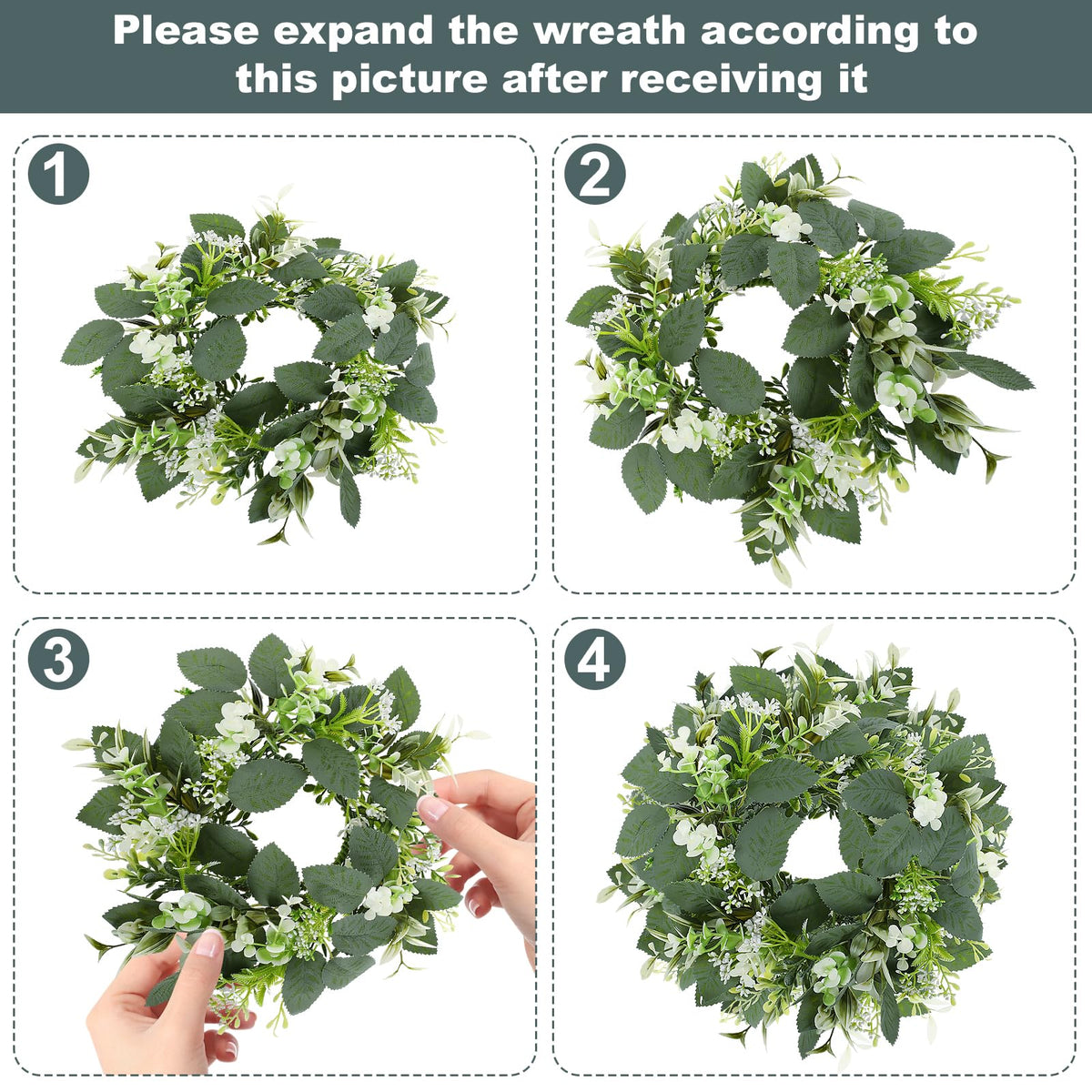 GLOMAXLY eucalyptus leaves detail highlights lush greenery and neutral décor
