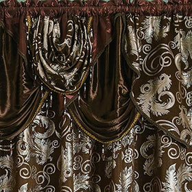 GLORY RUGS attached valance curtains deliver a tailored, polished look.