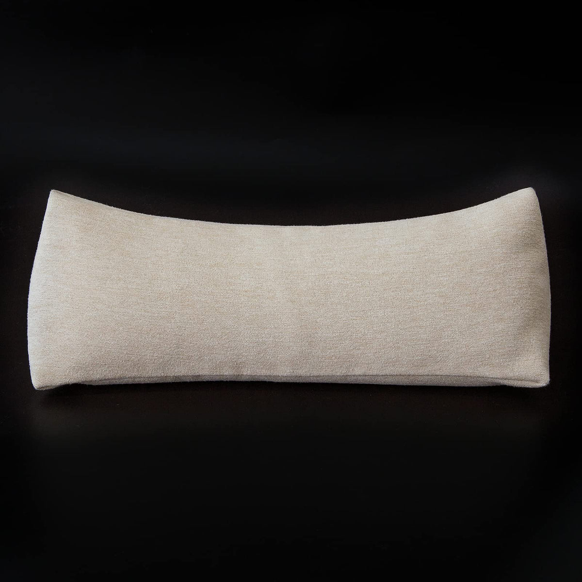 GLORY SEASON buckwheat neck pillow cover in beige, showcasing durable, breathable fabric.