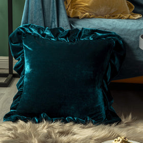 GLORY SEASON malachite velvet pillow cover 18x18 adds chic comfort to seating.