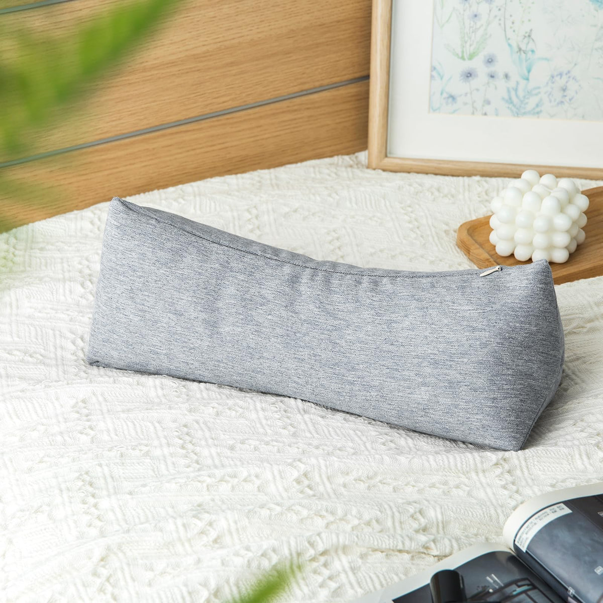 GLORY SEASON compact 6x15 inch round pillow for easy travel.