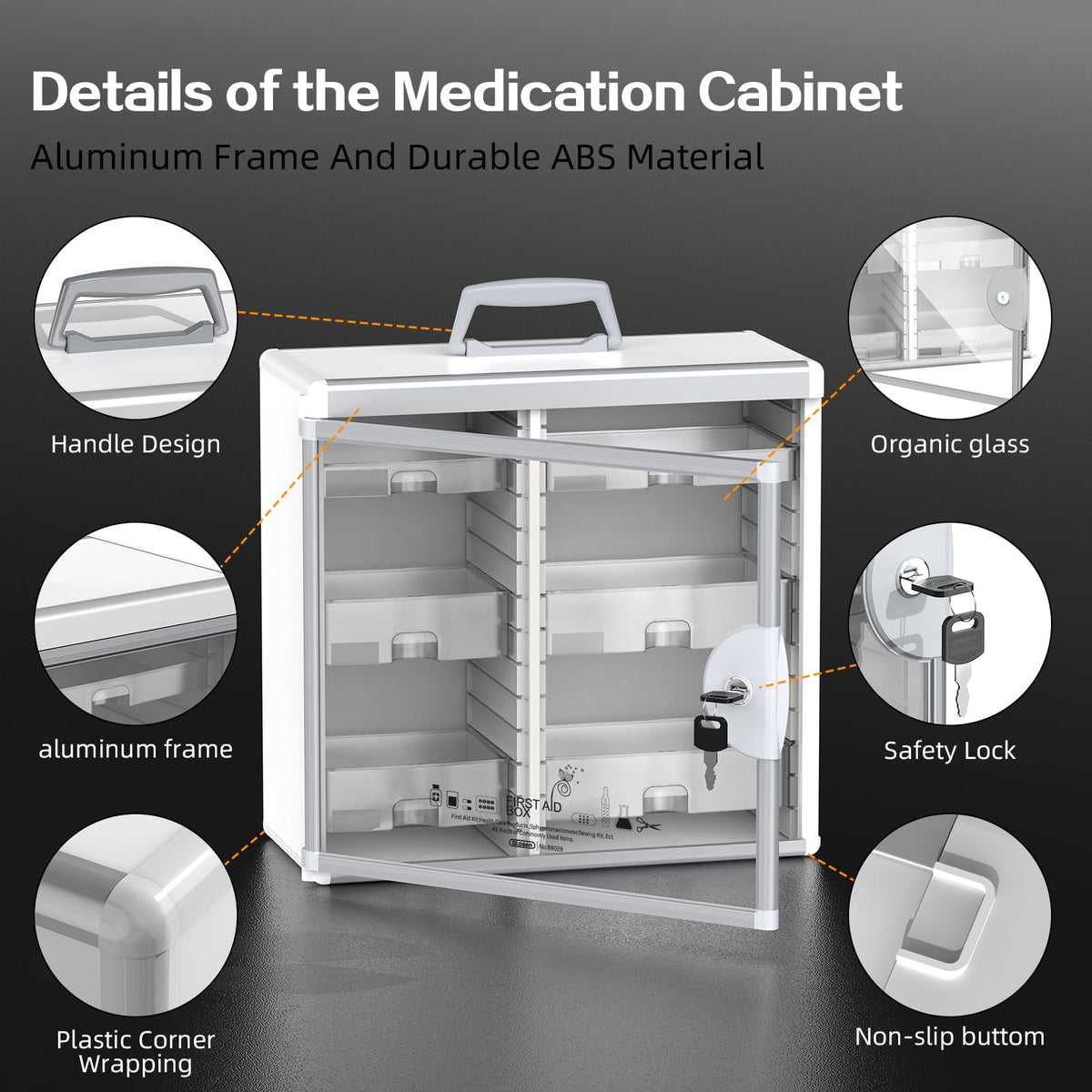 Glosen wall-mount or portable design saves space and adds flexibility.