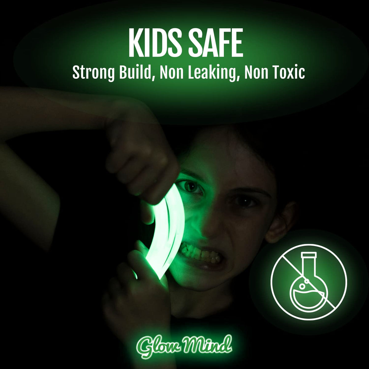Glow Mind glow stick necklace pack for stylish, hands-free lighting at events