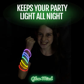 Glow Mind party décor DIY kit for luminous table and wall accents