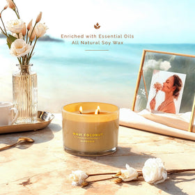 Glowence premium packaging illustrates a gift-ready candle for special occasions.