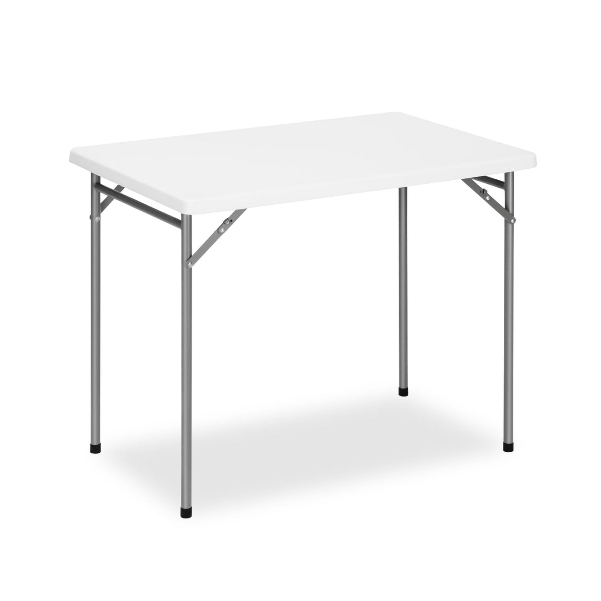 GlowitLian 3ft folding table top surface shows scratch-resistant HDPE for busy households.