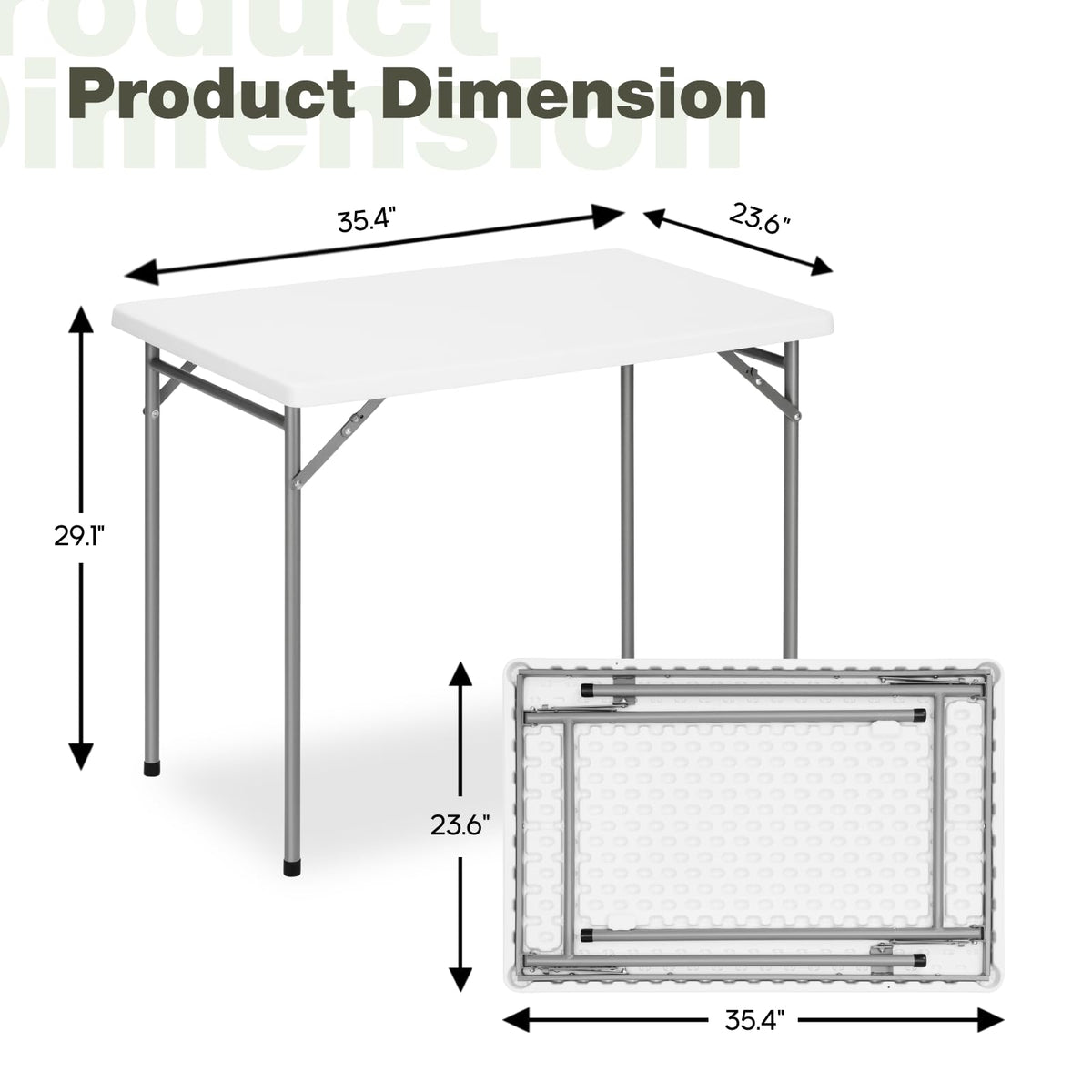 GlowitLian durable HDPE tabletop is easy to wipe clean after meals or crafts.