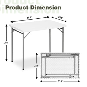 GlowitLian durable HDPE tabletop is easy to wipe clean after meals or crafts.