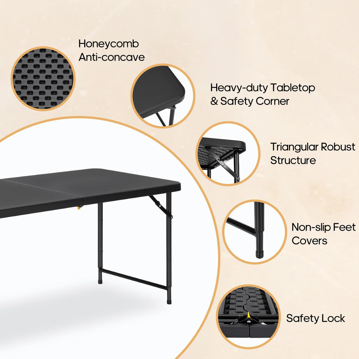 GlowitLian HDPE surface wipes clean quickly during crafts or picnics