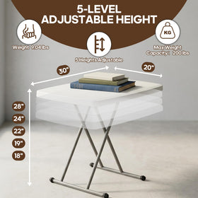 GlowitLian portable folding table for camping, dorms, or small apartments.