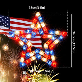 Perfect for July 4th celebrations and patriotic décor displays.