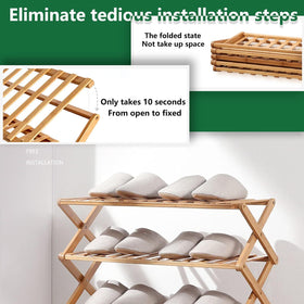 Glsety 3-tier rack with integrated frame provides strong support