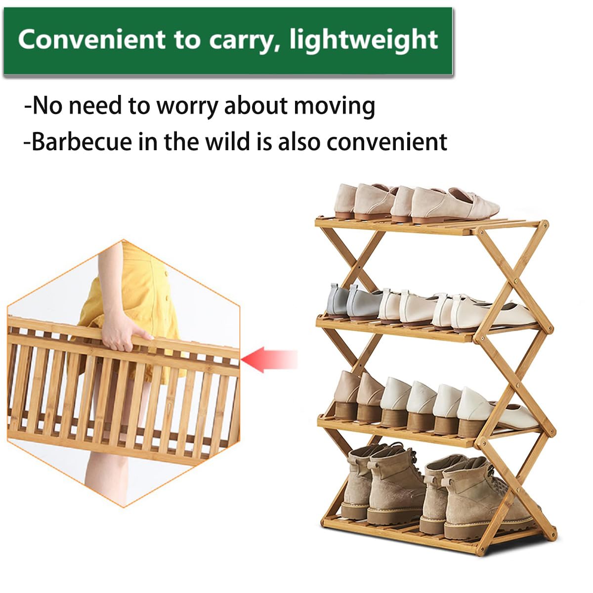 Glsety folded compact version offers easy relocation and storage when needed.