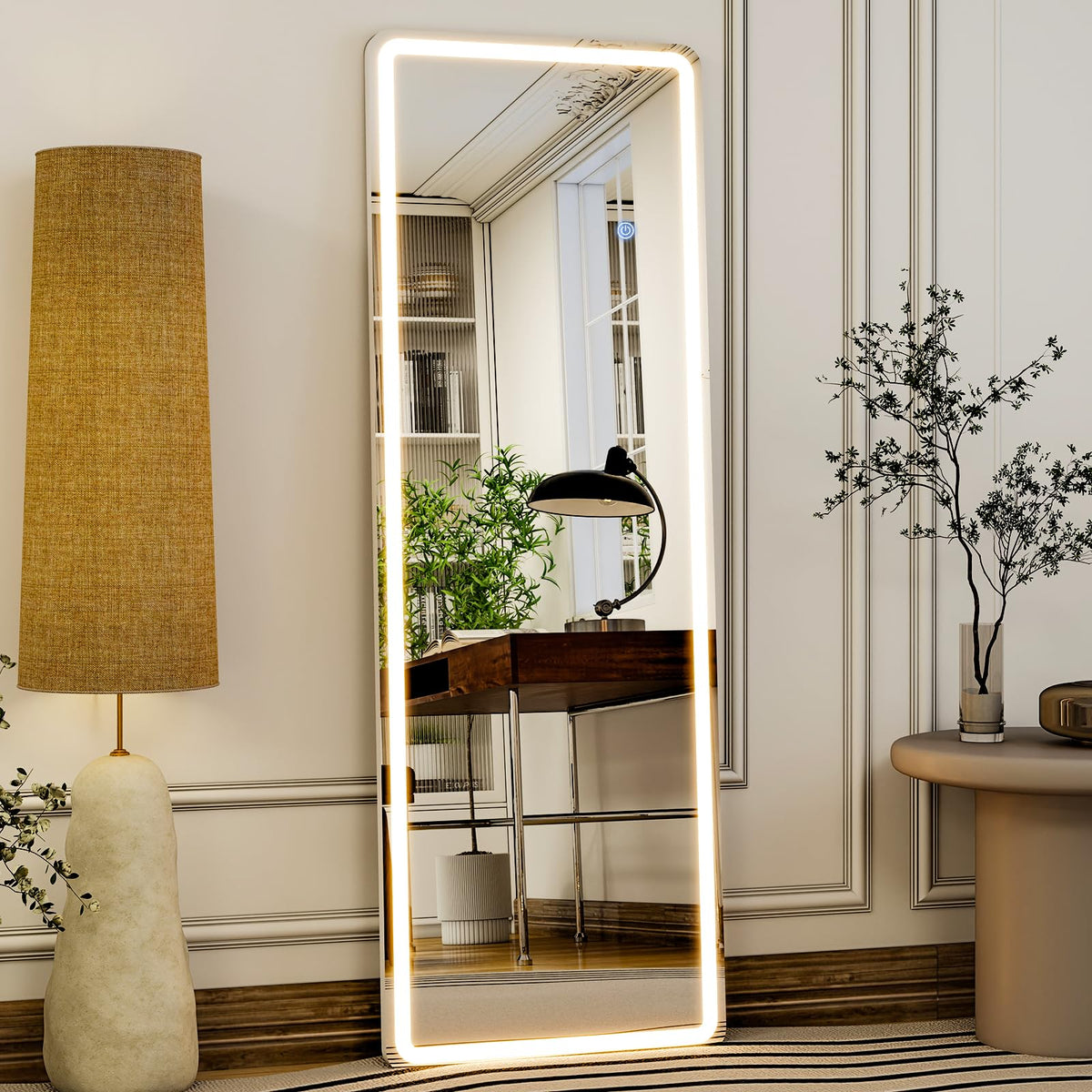 GLSLAND dimmable light illustrating adjustable brightness for makeup routines
