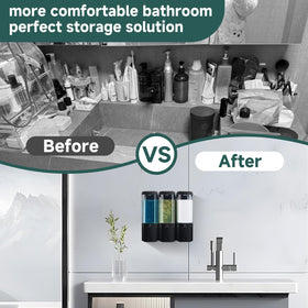 Glumzrk three chambers with 500ml capacity reduce refills.