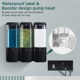 Glumzrk durable ABS plastic dispenser withstands daily use.