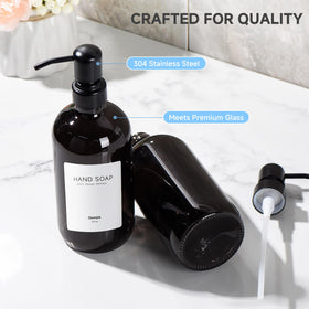 Glumzrk instant-dry diatomite tray keeps countertops dry and soap residue-free.