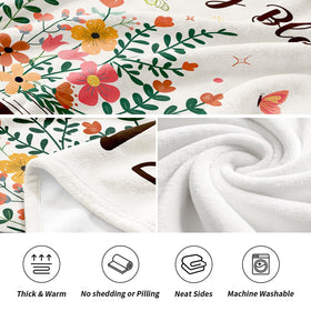 Glydein 50x60 inches blanket size fits sofa or bed.