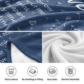 Glydein blanket arranged on bed and sofa, ready for cozy moments.