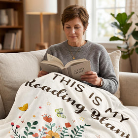 Glydein cozy reading companion for relaxing on the sofa.
