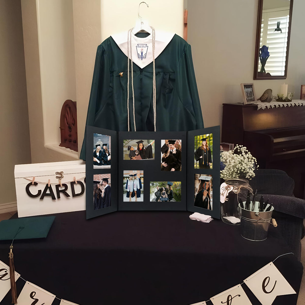 GMFrames black graduation frame provides versatile wall or shelf display for memories
