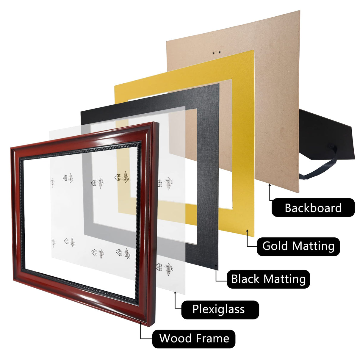 GMFrames intricate black rope detail adds classic elegance