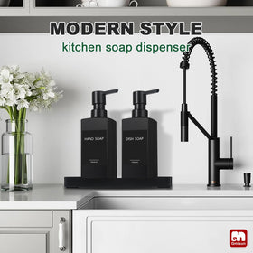 GMISUN hand soap dispenser adds a stylish touch to busy kitchens.