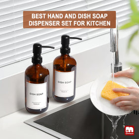 GMISUN multi-use dispenser ideal for hand soap, dish soap, or lotion.