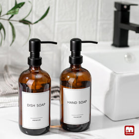 GMISUN 17 oz capacity suits daily hand or dish soap needs.