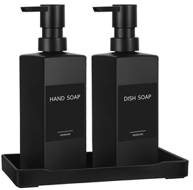 GMISUN kitchen glass dispensers with matte black finish keep counters stylish and organized.