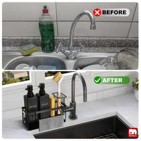 GMISUN rust-proof metal sponge holder for lasting kitchen durability.