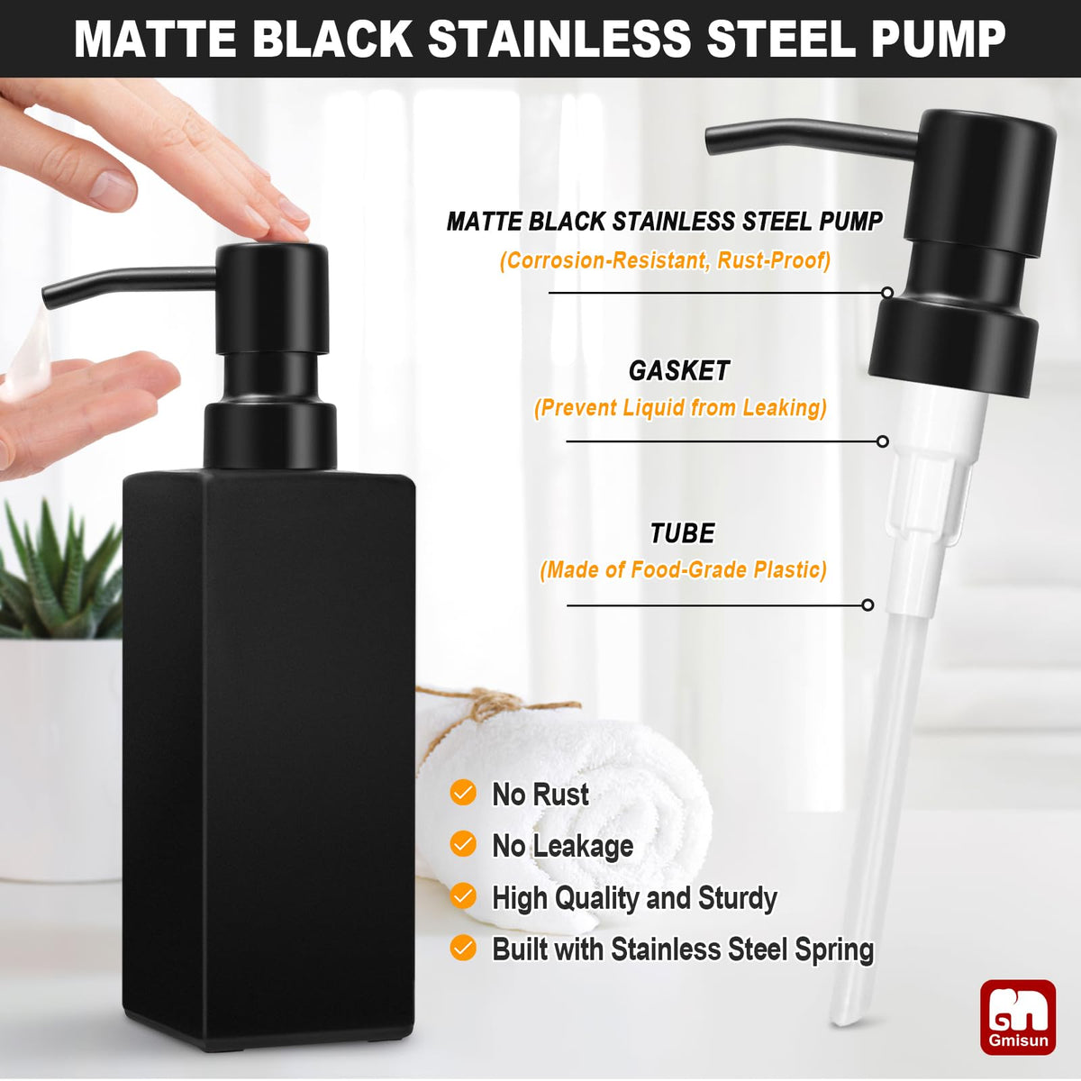 GMISUN waterproof label pack to differentiate liquids on dispensers