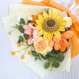 Gmstg handmade crochet blossoms from soft cotton yarn, odor-free