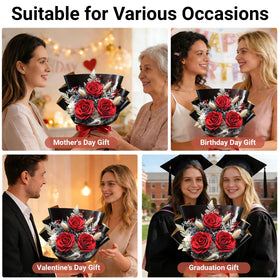 Gnifot bouquet lasts 3-5 years with preserved petals