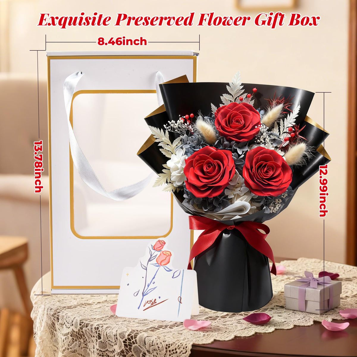 Gnifot eco-friendly non-toxic materials used in the bouquet