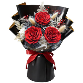 Gnifot preserved roses bouquet shows long-lasting color in home décor