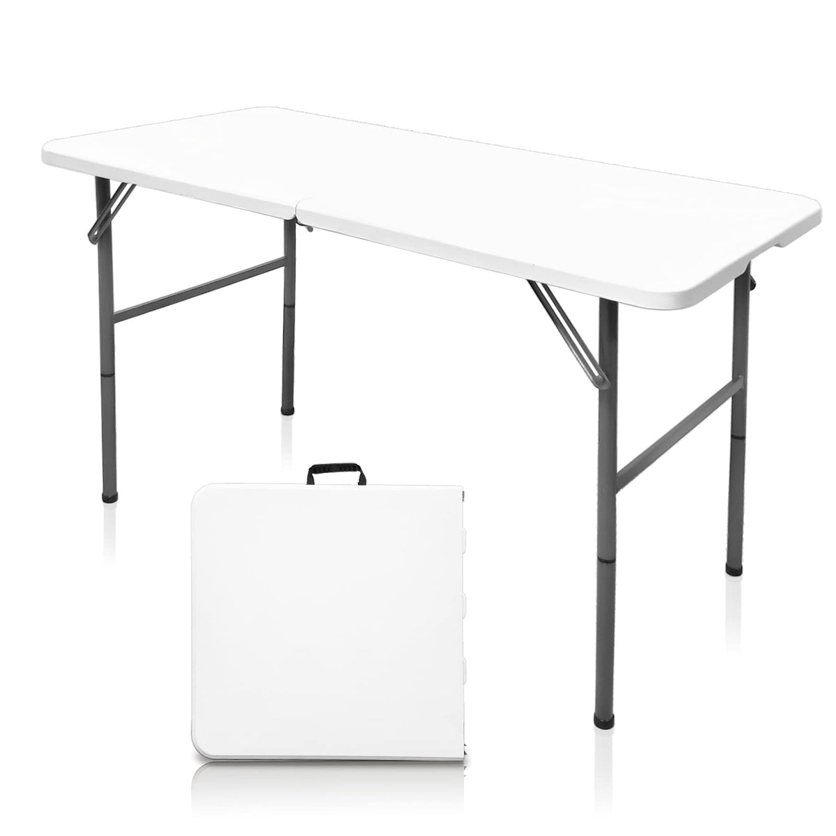 Gocamptoo 4ft folding table open for outdoor dining and easy setup