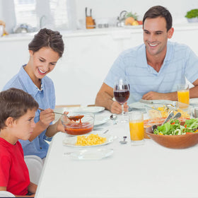 Gocamptoo folding table side lock and handle enables easy carry