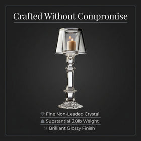 Godinger Villa Marca Votive Lamp grey crystal close-up facets