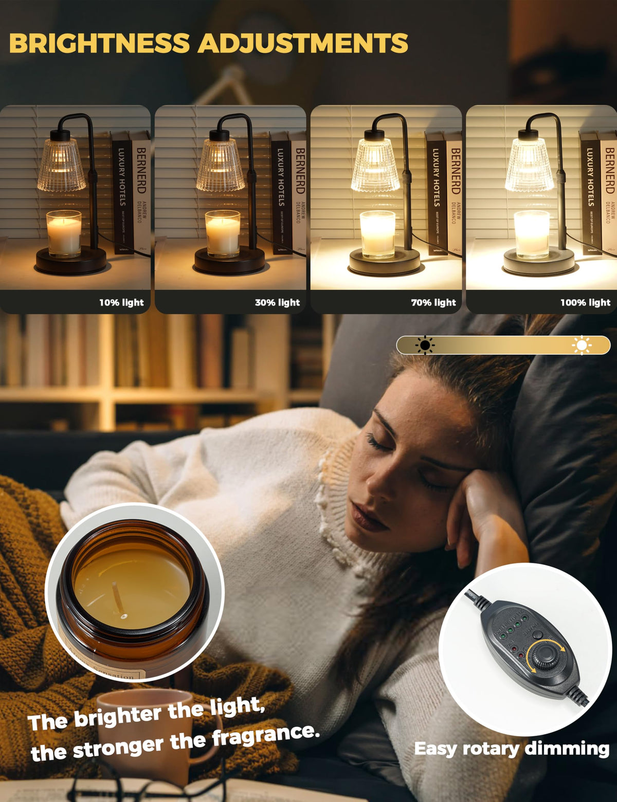 GODONLIF dimmable setting allows personalized melting speed and mood