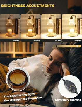 GODONLIF dimmer knob enables precise melting speed and mood control.