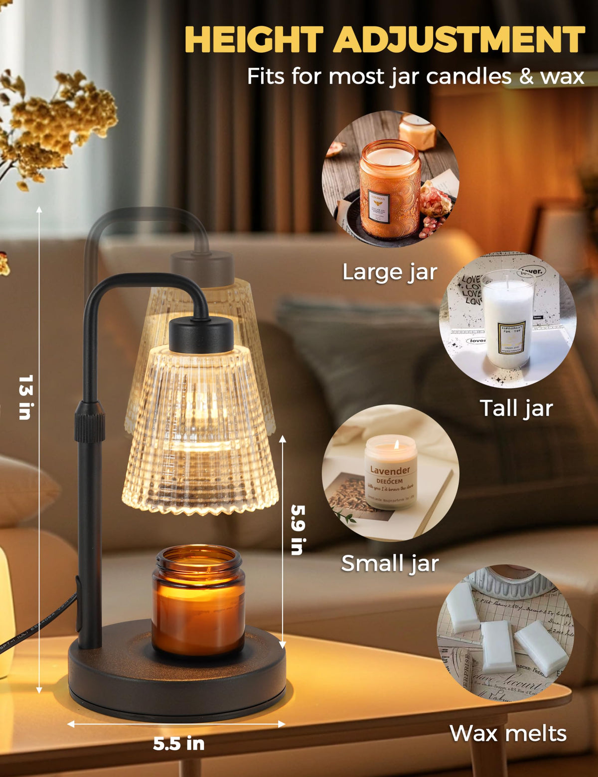 GODONLIF no-flame design is safer for homes with kids and pets