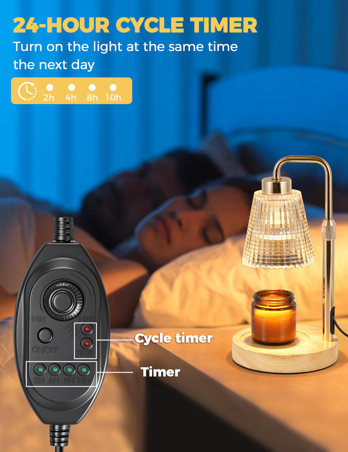 GODONLIF timer function helps schedule aroma without manual attention.