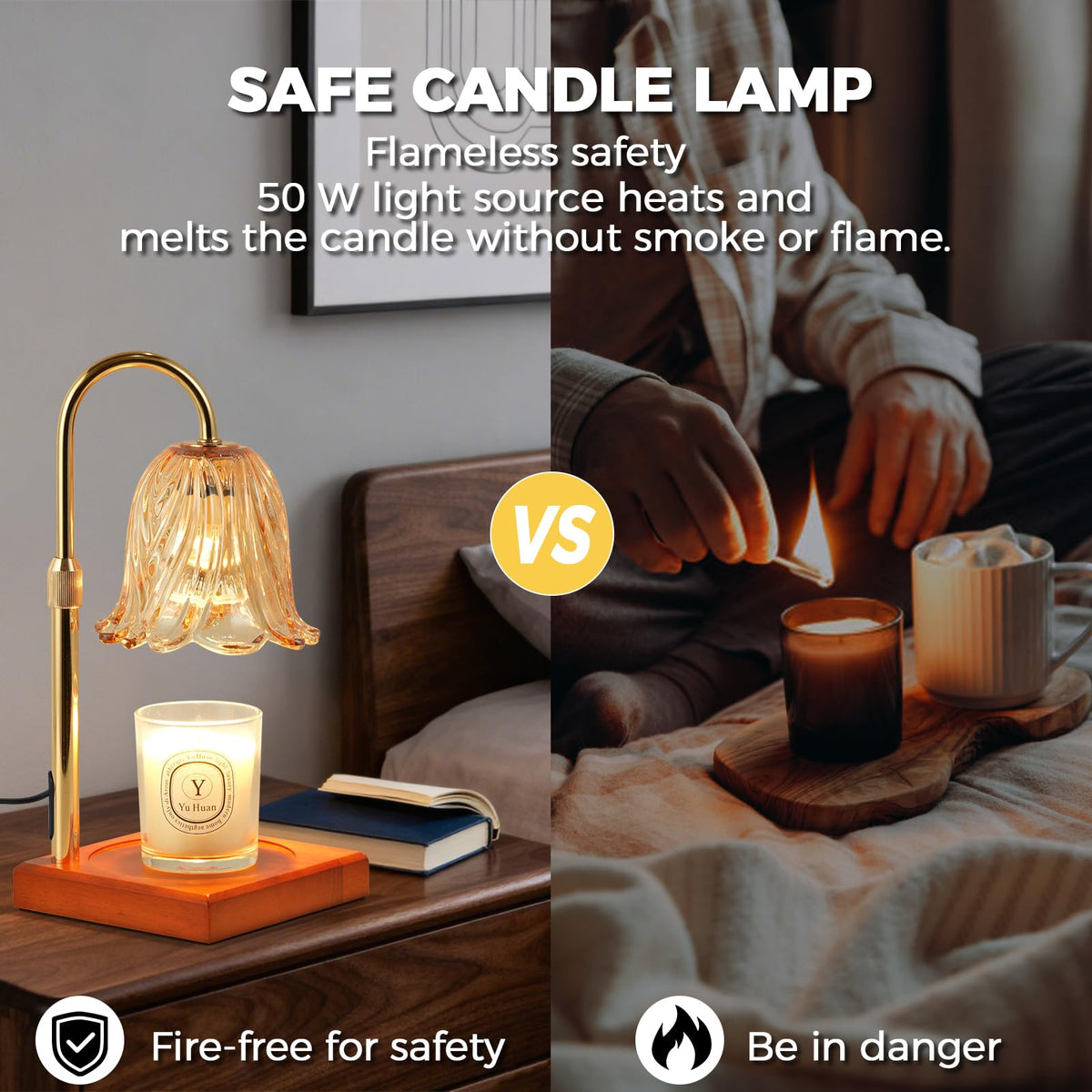 GODONLIF candle warmer with timer for worry-free nightly use