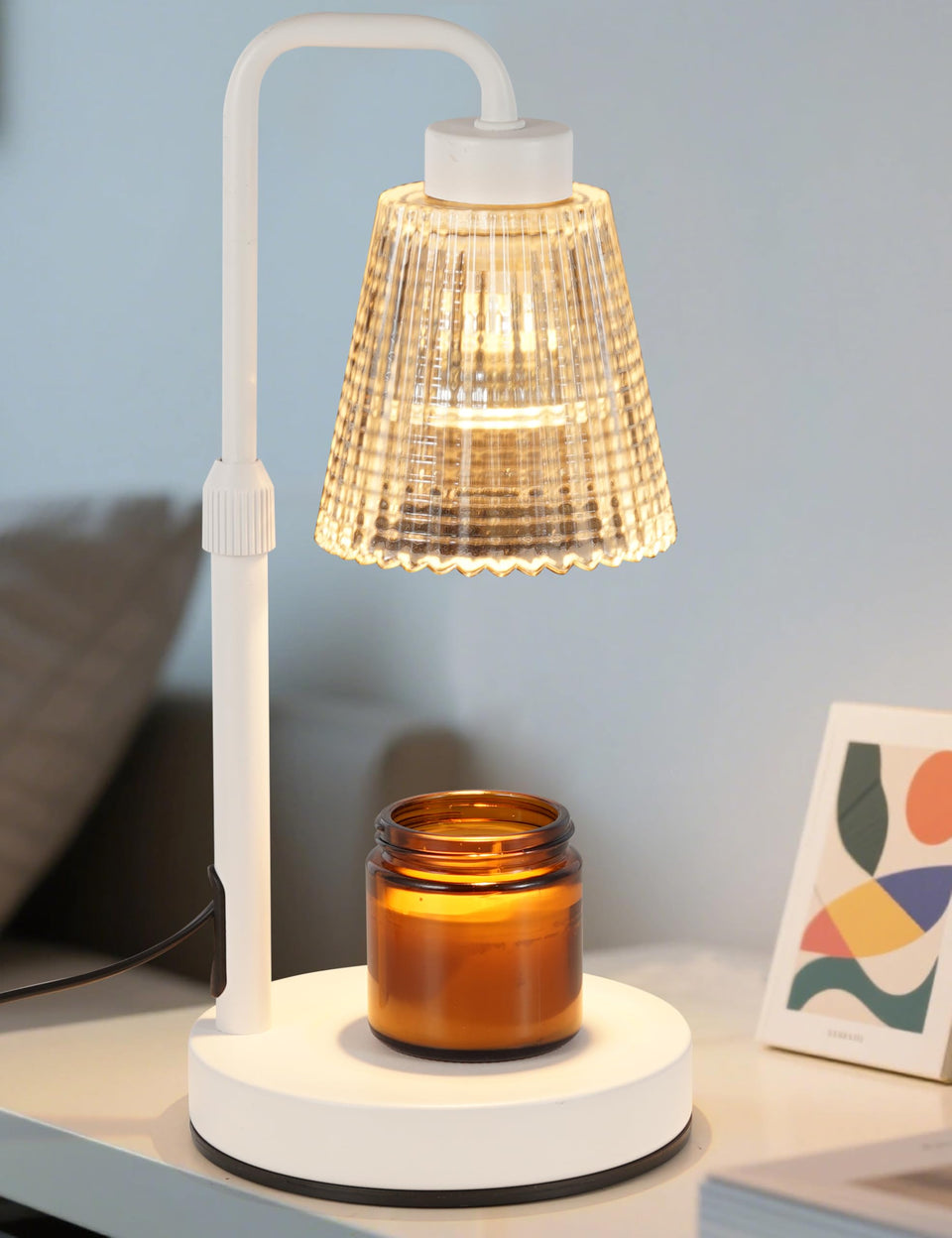 GODONLIF Candle Warmer Lamp top view showing safe design for home