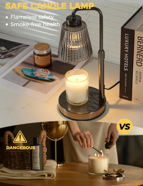 GODONLIF cycle timer candle warmer lamp helps tailor mood with precise schedules.
