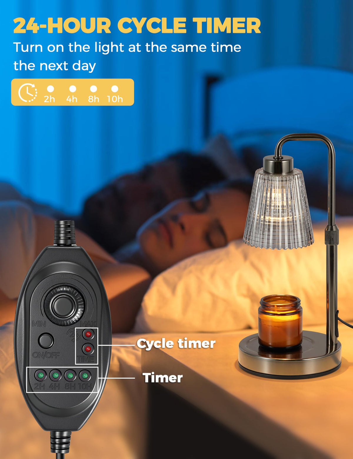 GODONLIF safety-no-flame design reduces smoke and soot while you relax.